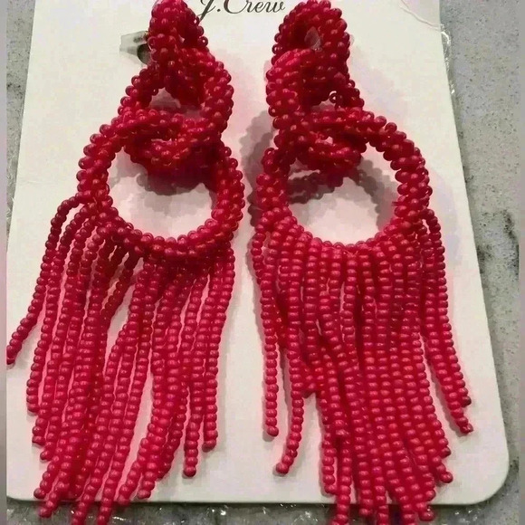 J Crew Beaded Fringe Earring (HOST PICK) - Picture 3 of 3